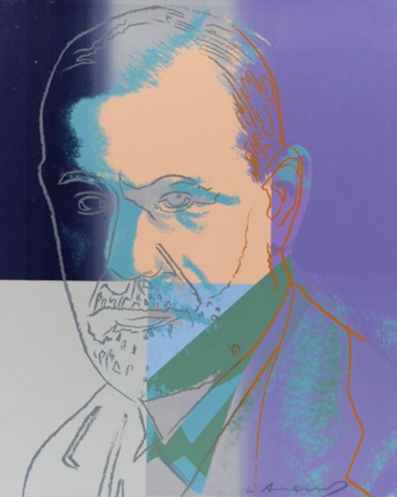 Siebdruck Warhol - Sigmund Freud