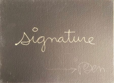 Siebdruck Vautier - Signature