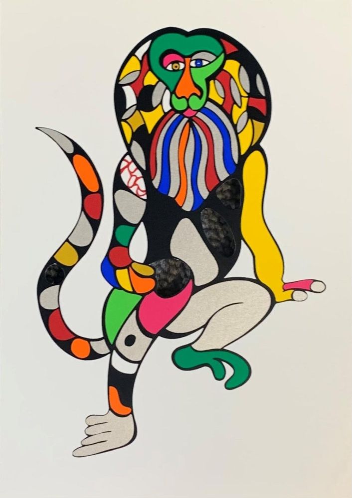 Siebdruck De Saint Phalle - Singe-Lion