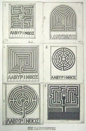 Aquatinta Tilson - Six labyrinths