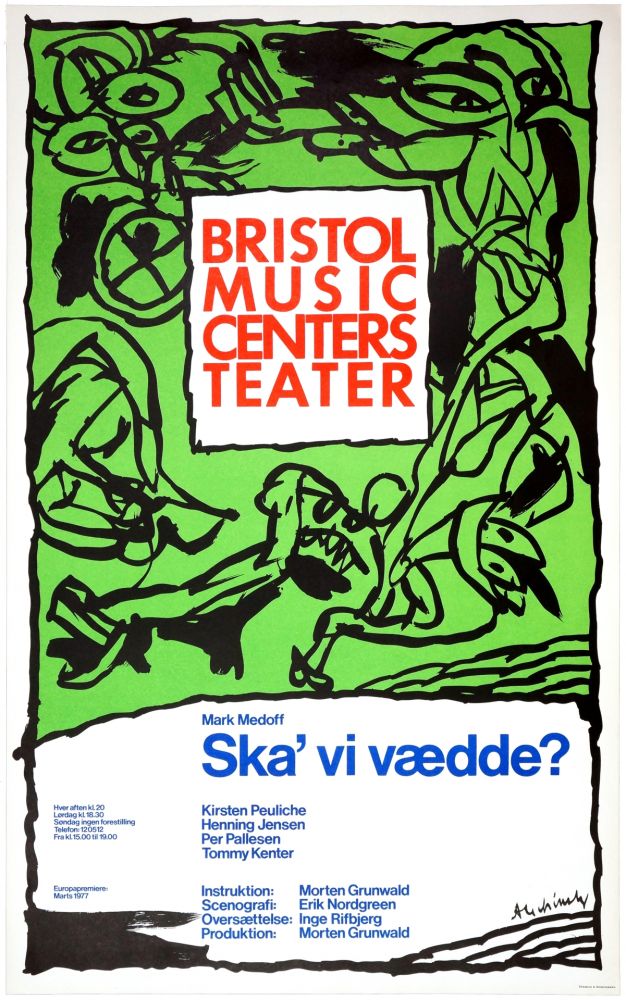 Plakat Alechinsky - Ska'vi vædde ?, Mark Medoff, 1977