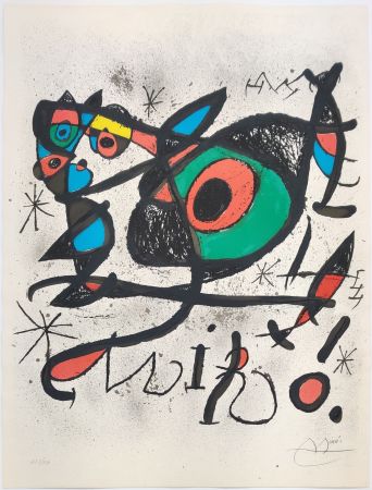 Lithographie Miró - SOBRETEIXIMS I ESCULTURES