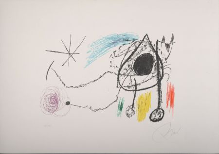 Lithographie Miró - Sobreteixims i Escultures, 1972 - Hand-signed & numbered