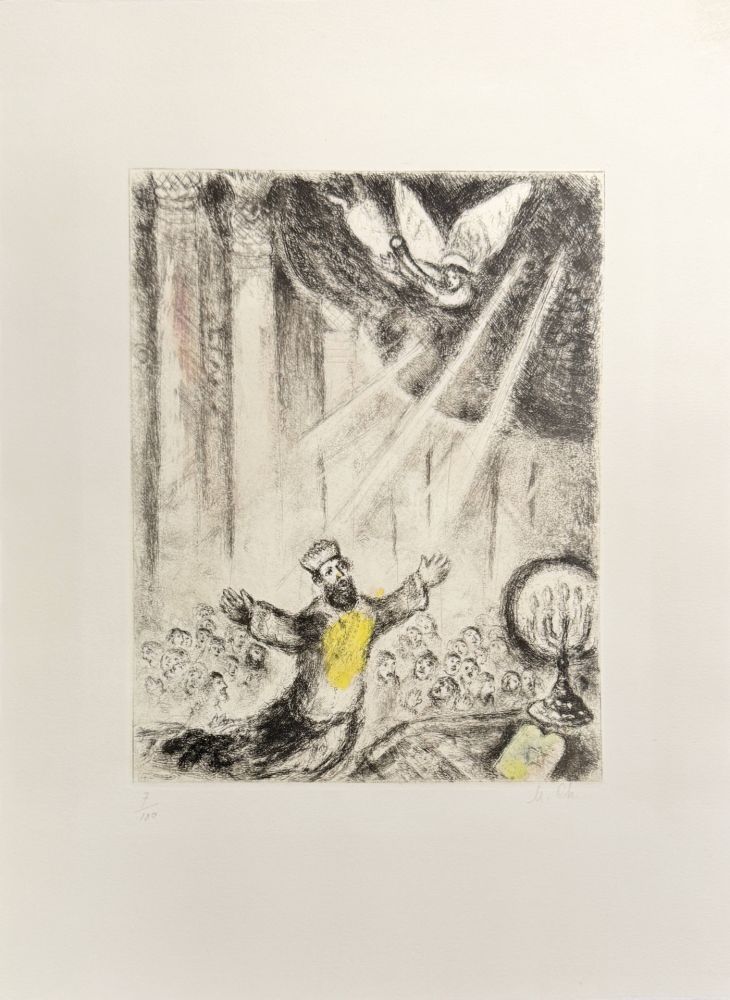 Radierung Chagall - Solomon's Prayer