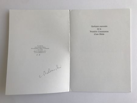 Illustriertes Buch Boltanski - Souvenirs de la première communion d'une fillette