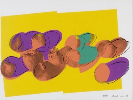 Siebdruck Warhol - Space Fruit: Peaches 202 by Andy Warhol