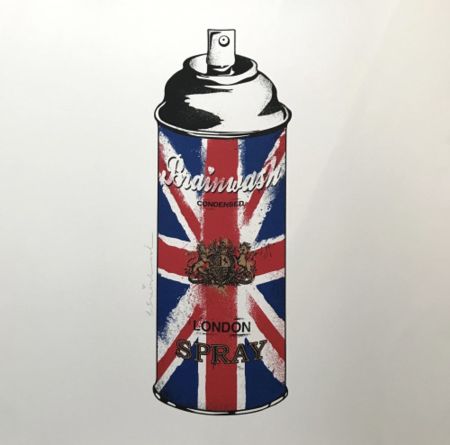 Siebdruck Mr Brainwash - Spray Can (Union Jack)