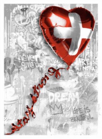 Siebdruck Mr Brainwash - Stay Strong Swiss