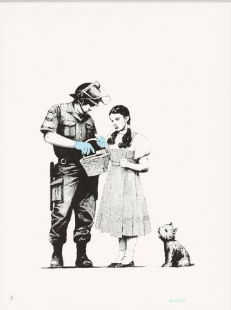 Siebdruck Banksy - Stop and Search