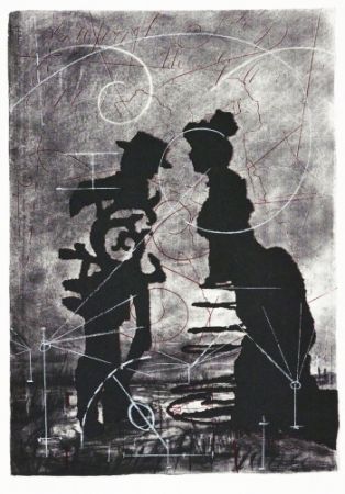 Lithographie Kentridge - Studio Portrait
