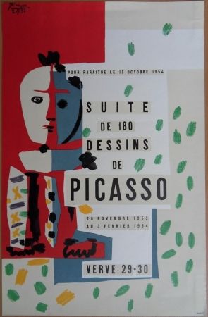 Lithographie Picasso - Suite de 180 dessins - Verve 29/30