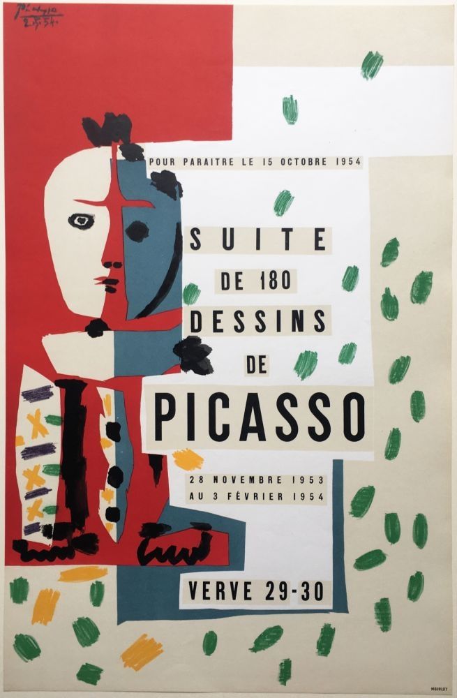Plakat Picasso - SUITE DE 180 DESSINS. VALLAURIS VERVE 29-30. 1953-1954