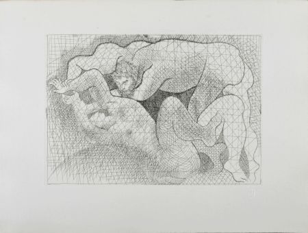 Radierung Picasso - Suite Vollard : Le Viol, 1931