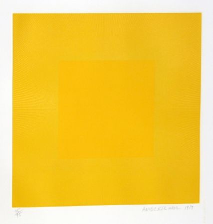 Radierung Und Aquatinta Anuszkiewicz - Summer Suite (Yellow with Yellow)