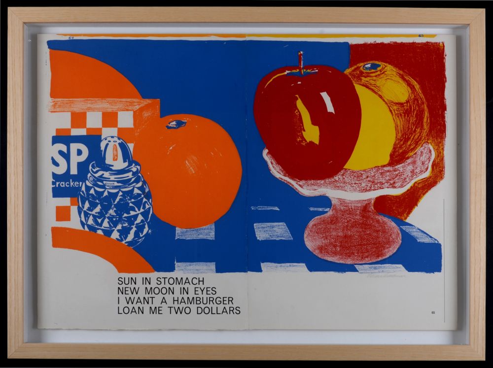 Lithographie Wesselmann - Sun In Stomach New Moon In Eyes, 1964 – Hand-signed & framed