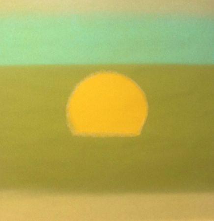 Siebdruck Warhol - Sunset (Yellow/Green) (FS II.85)