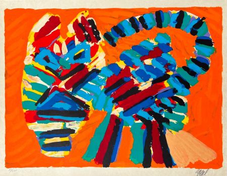 Lithographie Appel - Sunshine Cat 