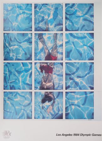 Plakat Hockney - Swimmer, Pool Diver