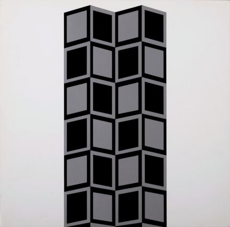 Siebdruck Vasarely - Säule HK (Detail), 1967 - Very scarce!