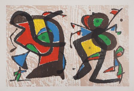 Holzschnitt Miró - Séduction