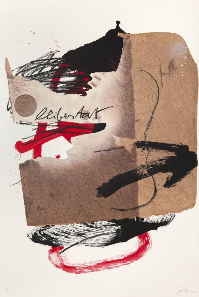 Lithographie Tàpies - Séoul