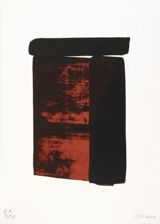 Siebdruck Soulages - Sérigraphie n° 12 