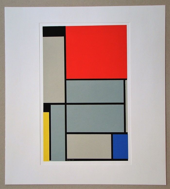Siebdruck Mondrian - Tableau I. - 1921
