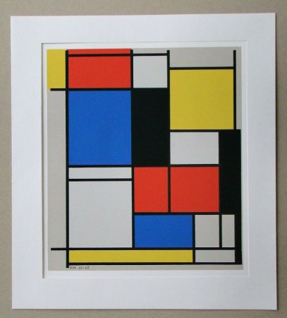 Siebdruck Mondrian - Tableau II. - 1921/25