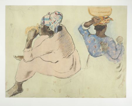 Lithographie Gauguin - Tahiti, Femmes Maoris