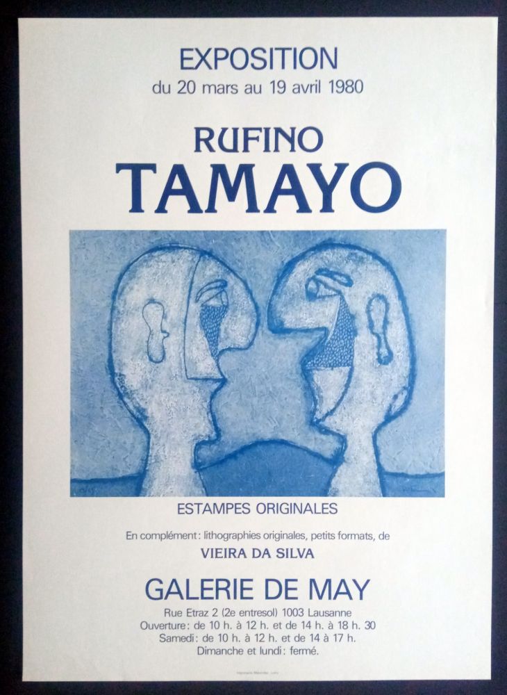 Plakat Tamayo - Tamayo - Estampes Originales - Galerie de May 1980