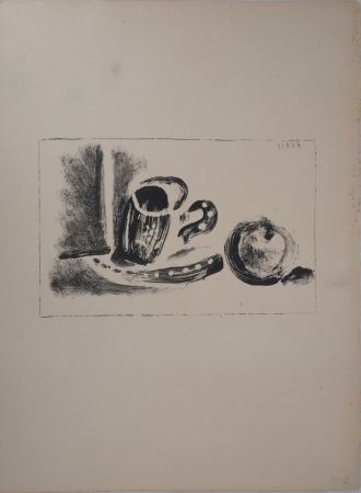 Lithographie Picasso - Tasse et pomme