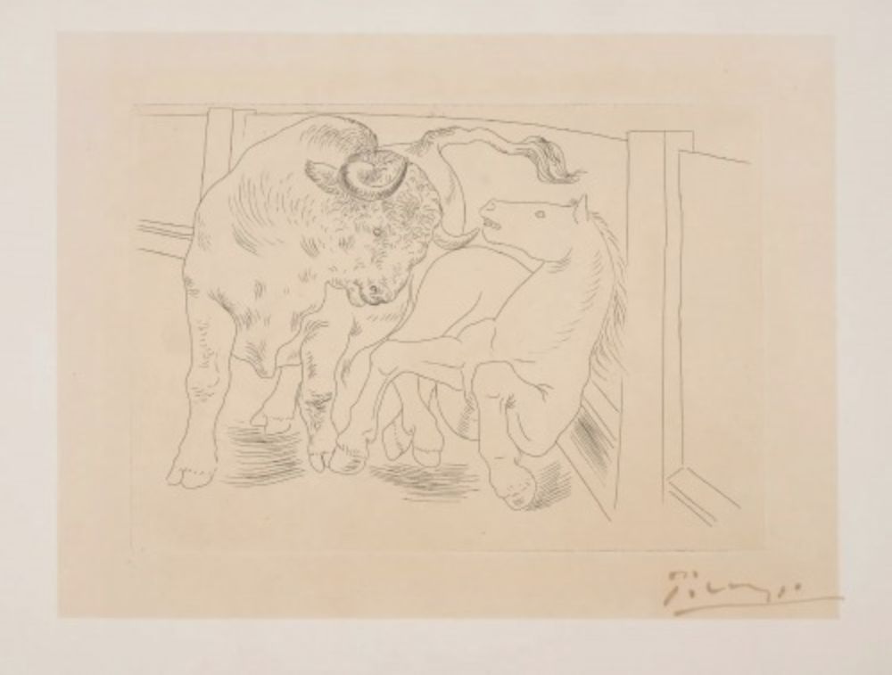 Stich Picasso - Taureau et Cheval