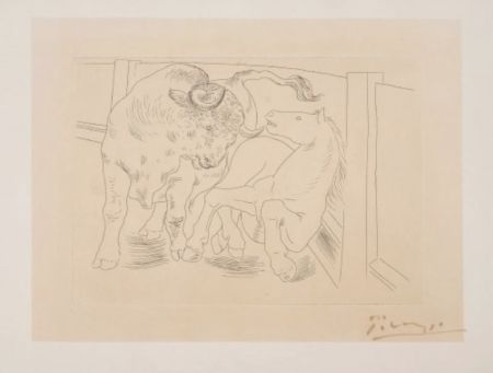 Stich Picasso - Taureau et Cheval