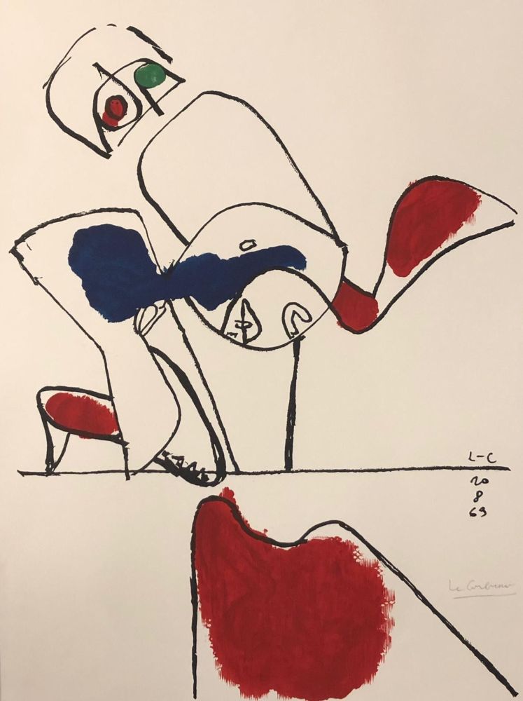 Lithographie Le Corbusier - Taureau XVII