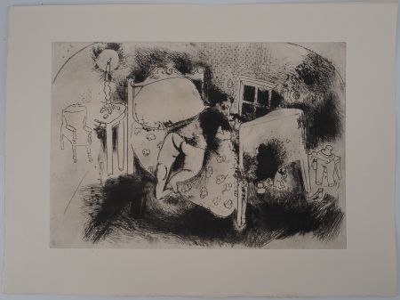 Stich Chagall - Tchitchikov sur le lit