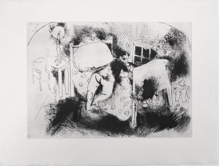 Stich Chagall - Tchitchikov sur le lit (Les Âmes mortes)