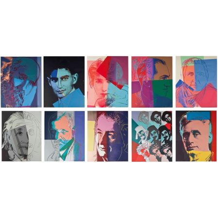Siebdruck Warhol - Ten Portraits of Jews of the Twentieth Century Trial Proof (Full Suite)