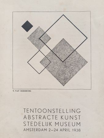 Illustriertes Buch Doesburg - Tentoonstelling Abstracte Kunst (Exhibition Abstract Art)