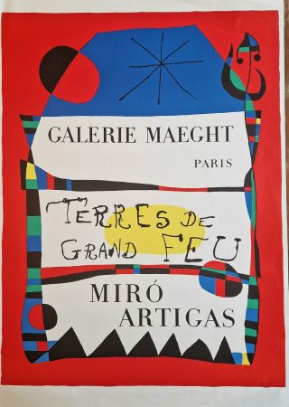 Plakat Miró - Terres de grand feu