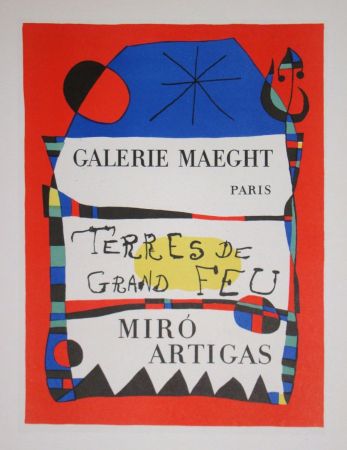 Lithographie Miró (After) - Terres de Grand Feu
