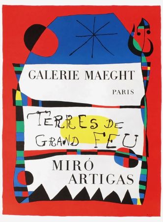 Plakat Miró - TERRES DE GRAND FEU. MIRO ARTIGAS. Exposition 1956.