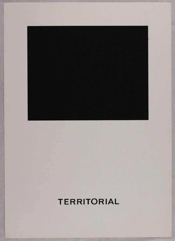 Siebdruck Agnetti - Territorial from 'Spazio perduto e spazio costruito' portfolio, Plate B