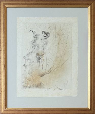 Kaltnadelradierung Dali - Tete de Veau (Calf's Head)