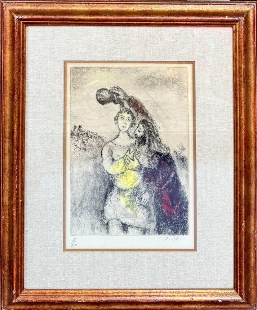 Radierung Chagall - The Anointing of Saul