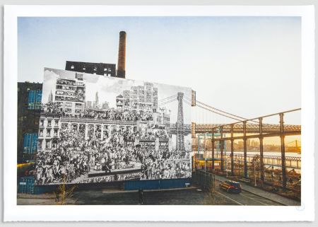 Lithographie Jr - The Chronicles of New York City, Domino Park, USA, 2020