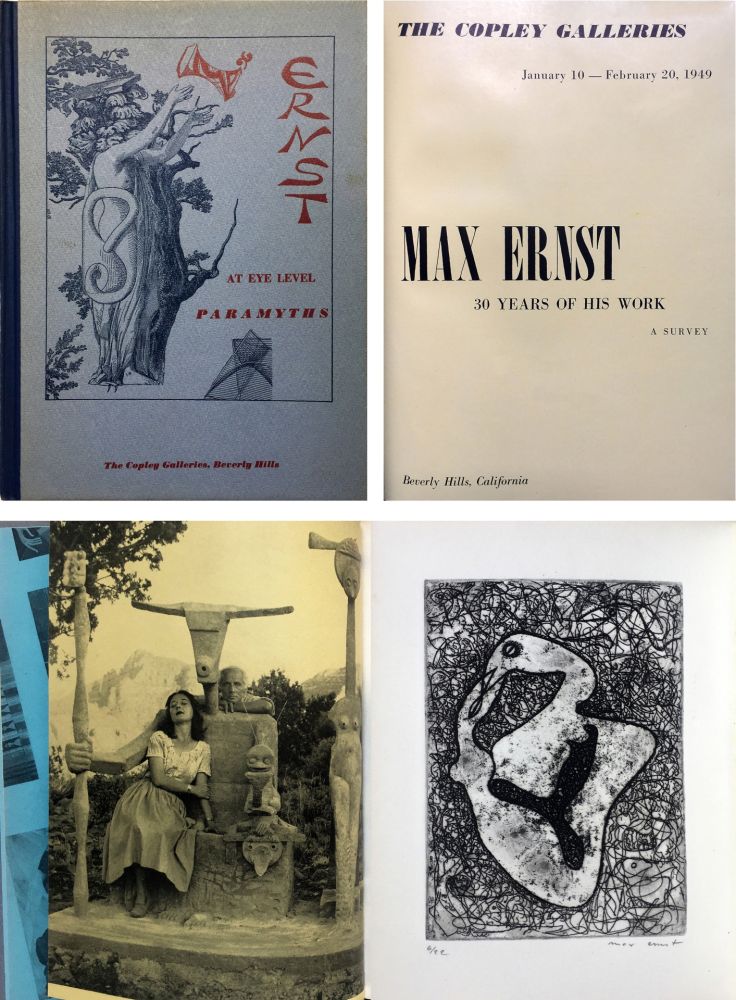 Illustriertes Buch Ernst - (The Copley Galleries) AT EYE LEVEL. Paramyths. Max Ernst, 30 years of his work (1949)