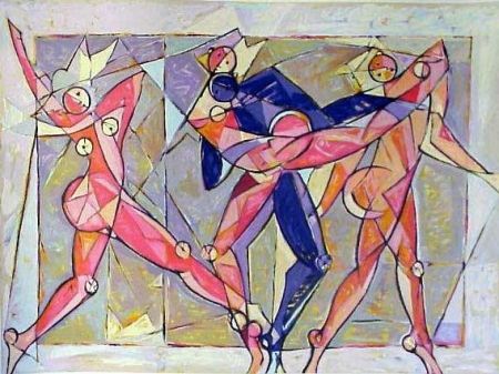 Lithographie Kahn - The Dance
