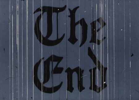 Lithographie Ruscha - The End