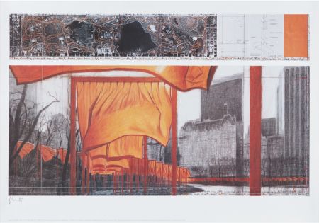Lithographie Christo - The Gates (p)
