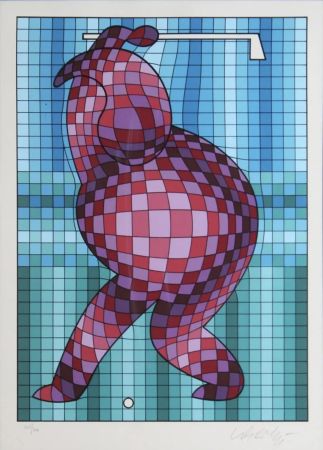 Multiple Vasarely - The Golfer